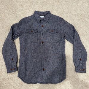 Columbia sage butte wool blend shirt collegiate navy